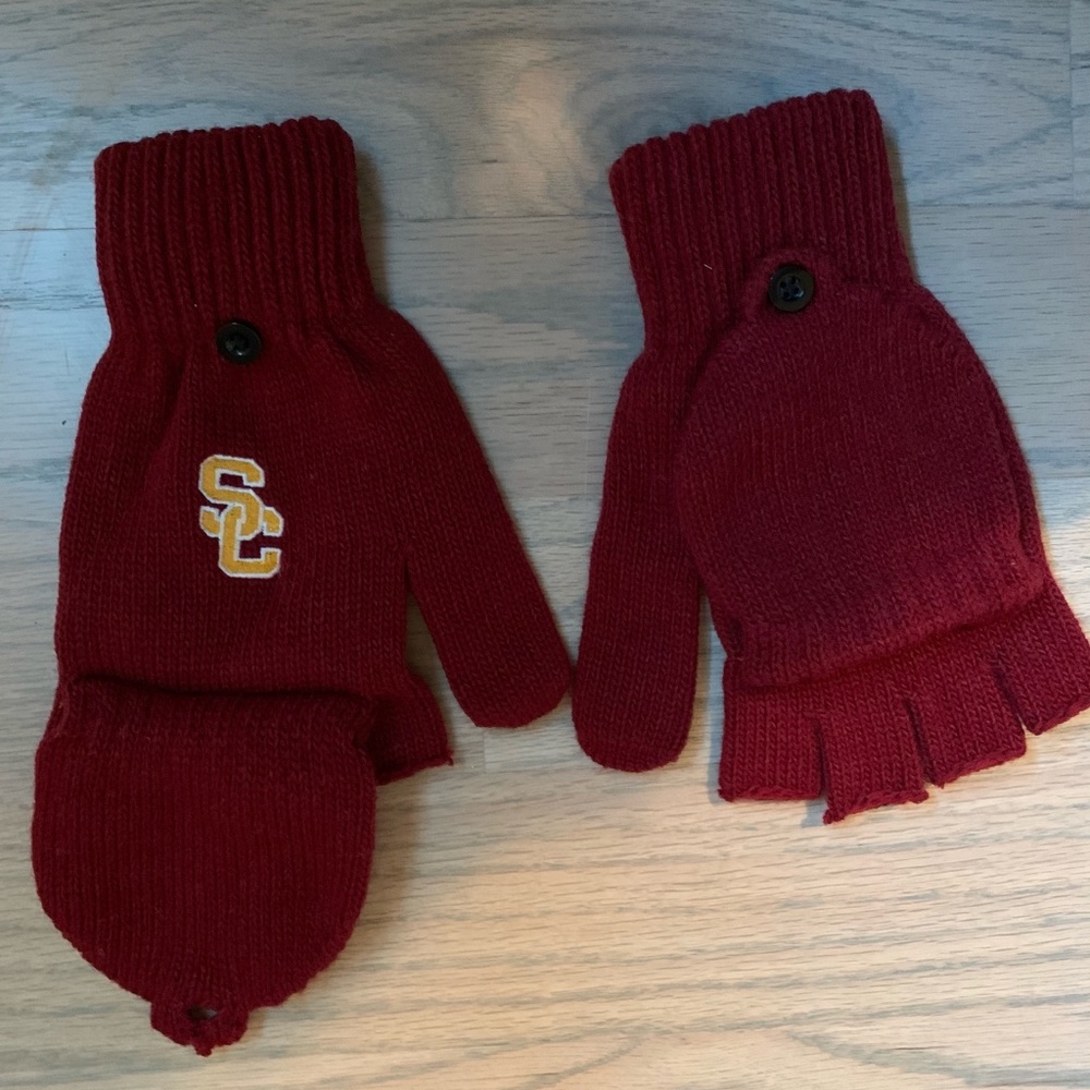 USC Fingerless Gloves/Mittens
